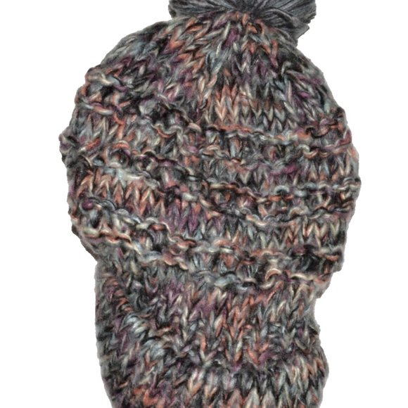 2 HAND MADE KNIT WOMENS ONE SIZE BEANIE HAT - Picture 5 of 6